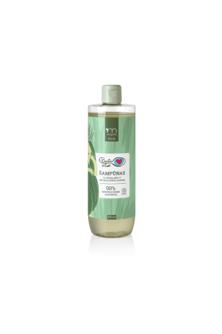 Plaukų šampūnas su alavijų geliu ir žaliosios arbatos aromatu MARGARITA ECO BEATOS VIRTUVĖ, 500ml