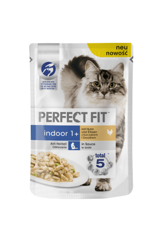 Konservi kaķiem Perfect Fit Indoor vistas 85g