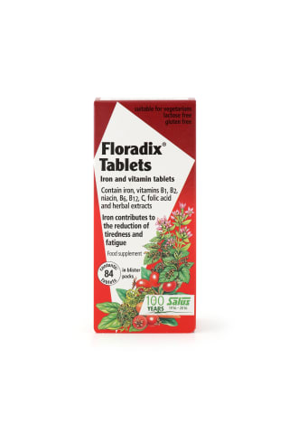 Vitamīni Floradix dzelzs, 84 tabletes