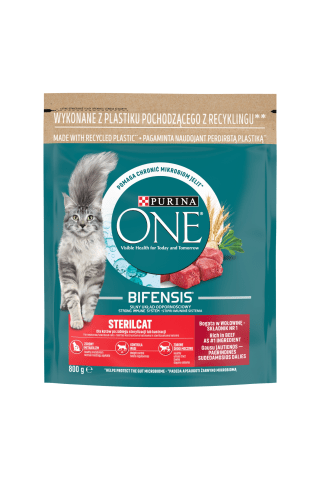 Barība sterilizētiem kaķiem Purina one 800g