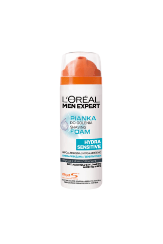 Vyrų skutimosi putos L'OREAL MEN EXPERT HYDRA SENSITIVE, 200 ml