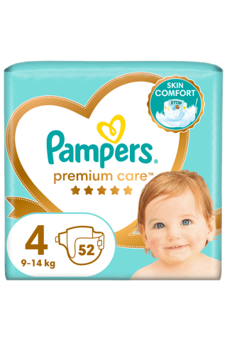 Sauskelnės PAMPERS PREMIUM CARE MAXI (4) 7-18 kg, 52 vnt.