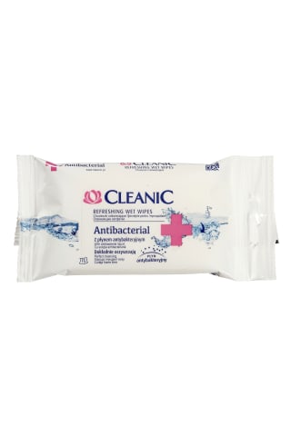 Drėgnos servetėlės CLEANIC ANTISEPTIC, 15 vnt
