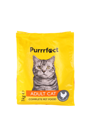 Sausas kačių ėdalas su vištiena PURRRFECT, 1 kg