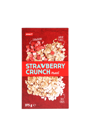Skrudinti javainiai su braškėmis RIMI, 375 g