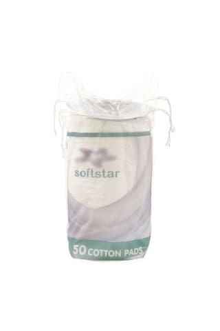 Kosmetiniai vatos lapeliai dideli SOFTSTAR, 50 vnt