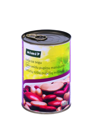 Pupiņu maisīj.Rimi,četri veidi 400g/240g
