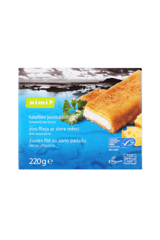 Zivs fileja Rimi ar siera mērci saldēta 220g
