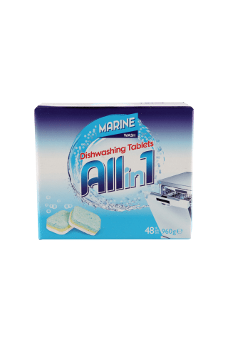 Indaplovių tabletės MARINE ALL IN 1; 48 vnt