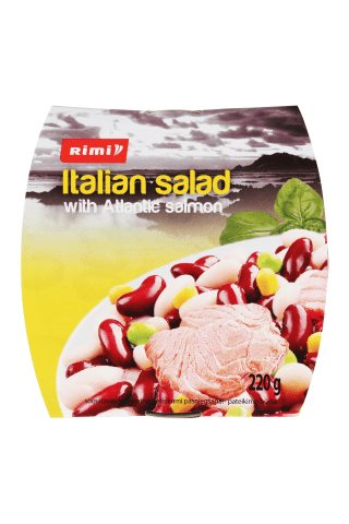 Itališkos salotos su atlantine lašiša RIMI, 220 g
