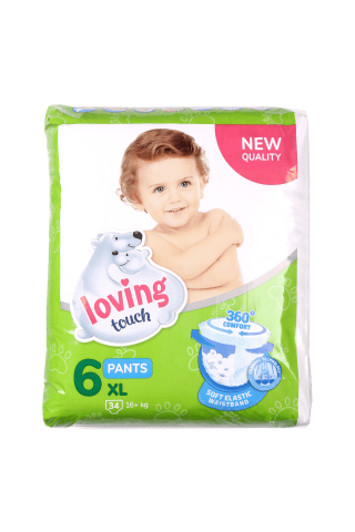 Biksītes Loving touch xl 6 16+kg 34gab