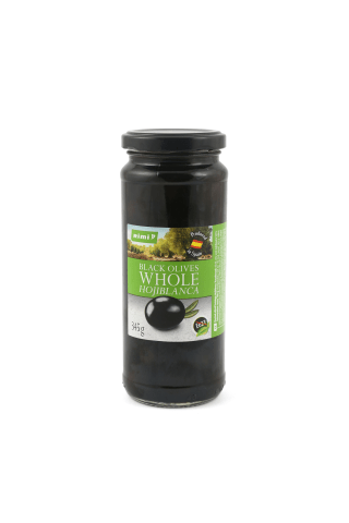 Juodosios alyvuogės su kauliuku RIMI HOJIBLANCA, 345 g
