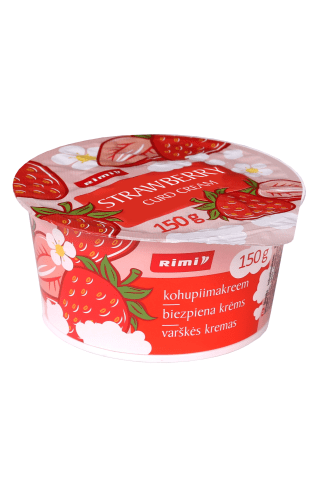 Biezpiena krēms Rimi zemeņu 150g