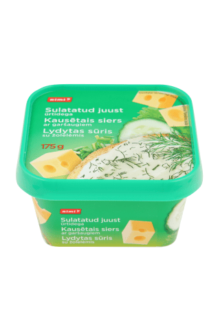 Kausētais siers Rimi ar zaļumiem 23% 175g