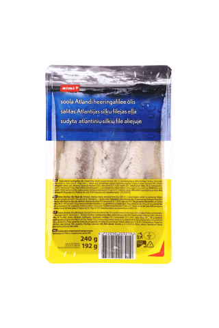 Siļķes fileja eļļā Rimi 240g