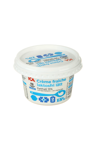 Krējums ICA bez laktozes 15% 200ml