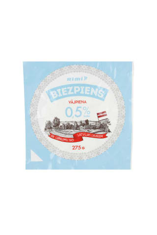 Vājpiena biezpiens Rimi 0,5% 275g