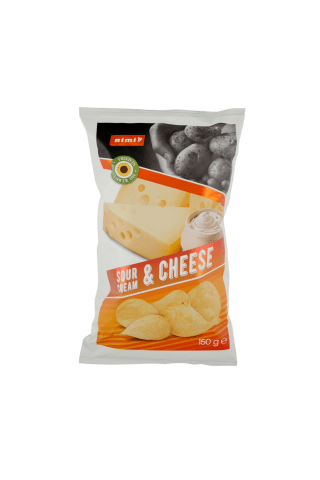 Grietinės ir sūrio skonio traškučiai RIMI, 150 g