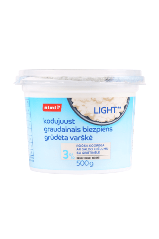 Graudainais biezpiens Rimi 3% 500g