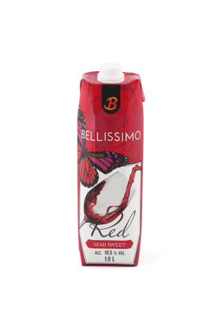 Sarkanvīns Bellissimo pussaldais 10,5% 1L