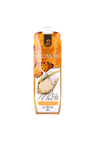 BALTVĪNS PUSSALDAIS BELLISSIMO 10,5% 1L