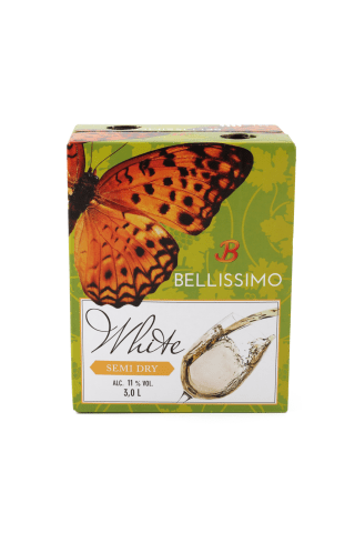 Baltvīns Bellissimo pussausais 11% 3l