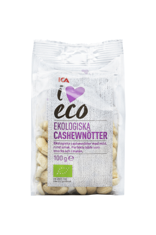 Ekologiški anakardžių riešutai I LOVE ECO, 100 g