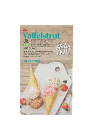Be glitimo vafliniai rageliai Ica 10 vnt