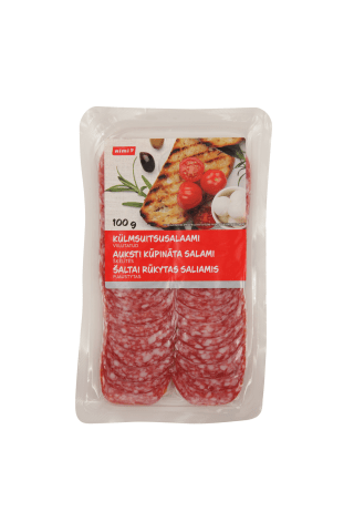 Šaltai rūkytas pjaustytas Saliamis RIM II.r., 100 g