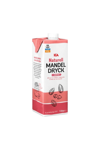 Migdolų gėrimas ICA be priedų 1L