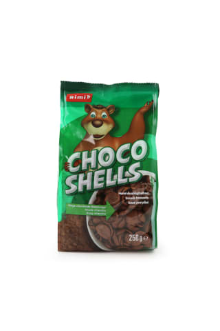 Sausi pusryčiai RIMI Choco Shells 250g