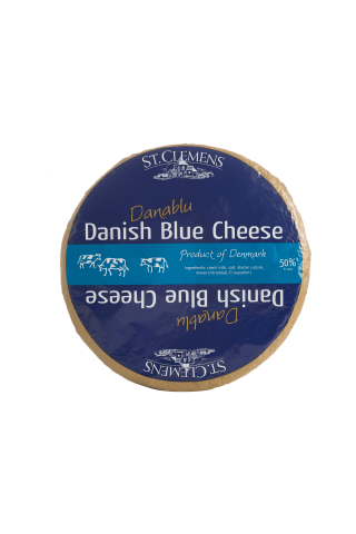 Pelējuma ietekmē siers danablu, 50% tauku sausnā, beztauku daļas mitrums 61%