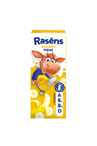 Piena dzēriens Rasēns banānu 1,5% 200ml