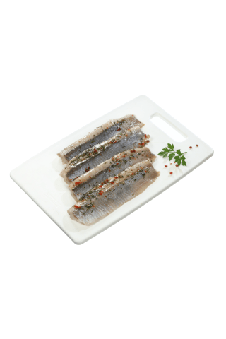 Atlantinių silkių filė su prieskoniais aliejuje, 1kg