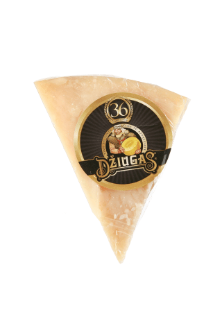 Kietas sūris „DŽIUGAS“ 40% rieb. s.m. brandintas 36 mėn.GOURMET (skeltas), 1 kg