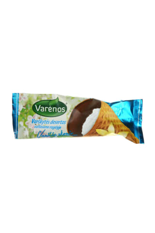 Vanilinis varškės desertas ragelyje VARĖNOS, 24,3% rieb., 39 g