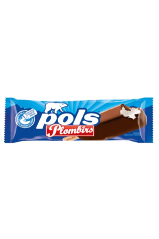 Plombīra saldējums Pols šokolādes glazūrā uz kociņiem 120ml
