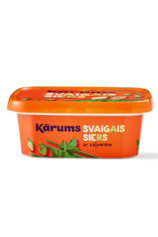 Svaigais siers Kārums ar zaļumiem 175g