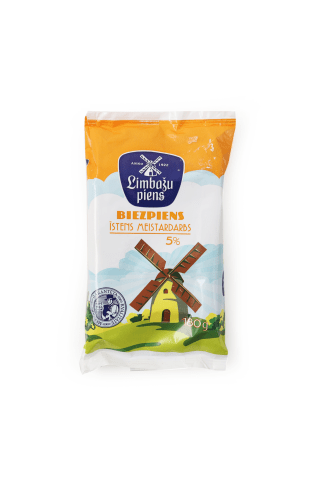 Biezpiens Limbažu Piens 5% 180g