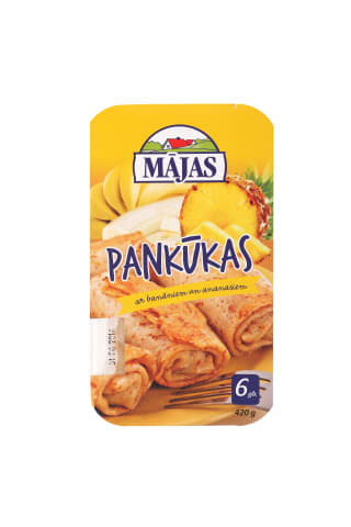 Pankūkas ar banānu un ananāsu pild. 420g