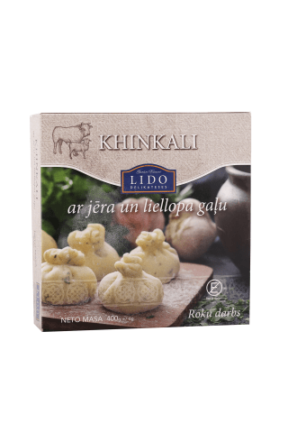 Khinkali ar jēra un liellopa gaļu 400g