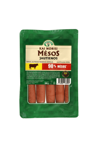 Virtos jautienos dešrelės vakuume, a.r., 280 g