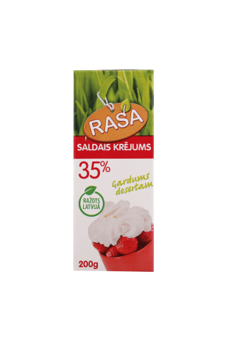 Saldais krējums Rasa UHT 35% 200g