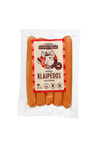 Virtos pieniškos KLAIPĖDOS dešrelės,a. r.,290 g