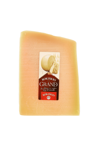 Kietas sūris ROKIŠKIO Grand, 37%, 1kg