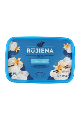 Saldējums Rūjienas plombīrs 1L