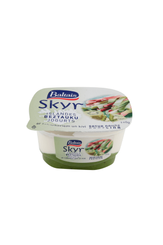 Jogurts Baltais SKYR ar kivi un rabarberu 160g