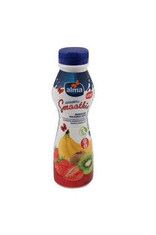 Dzeramais jogurts Alma banānu, zemeņu, kivi 275g