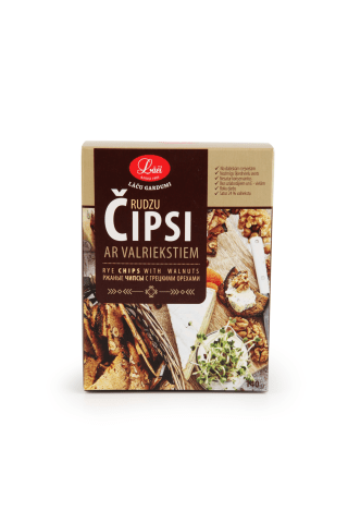 Rudzu maizes čipsi ar valriekstiem 140g