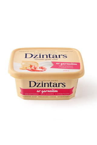 Kausēts siers Dzintars ar garnelēm 200g